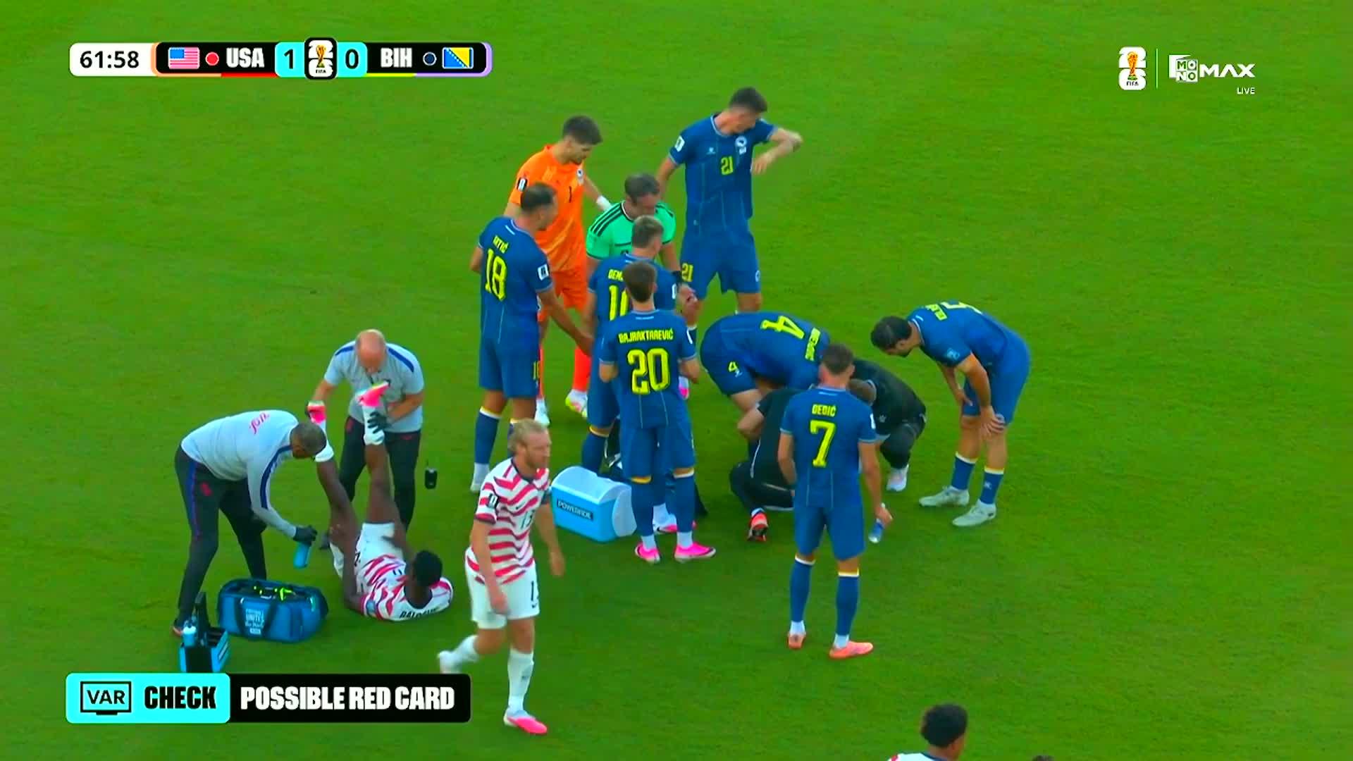 ใบแดง | United States vs Bosnia and Herzegovina [02 July 2026]